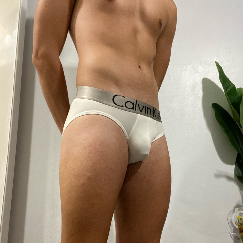 Calvin Klein white briefs